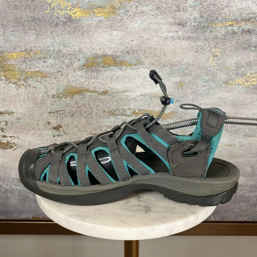 KEEN Sandals Shoes Womens Size 8.5 Gray Fisherman Waterproof Water Hiking